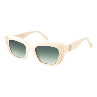 Gafas de sol beige de acetato