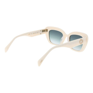 Gafas de sol beige de acetato