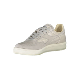 Graue Leder-Sneaker für Damen