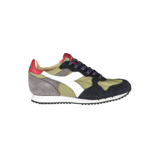 Zapatillas de mujer de cuero verde