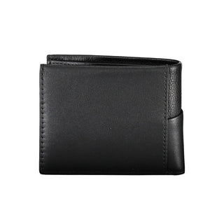 Schwarzes Herren-Portemonnaie aus Polyester