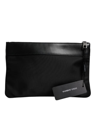 Multicolor Leopard Jacquard Print Logo Plaque Pouch Bag