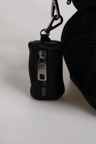Black Shoulder Strap Pet Carry Logo Plaque Bag