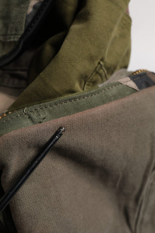 Military Green Patchwork Travel Backpack Bag