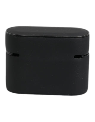 Black Orange Silicone Embossed Logo Airpods Case