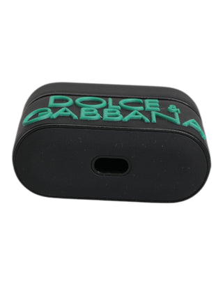 Black Orange Silicone Embossed Logo Airpods Case
