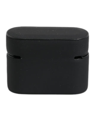 Black Yellow Silicone Embossed Logo Airpods Case