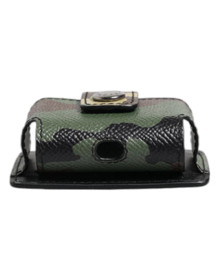 Multicolor Camouflage Airpods Hülle aus Leder
