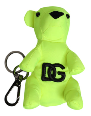 Grüner Bär besticktes Logo Schlüsselanhänger mit Karabiner