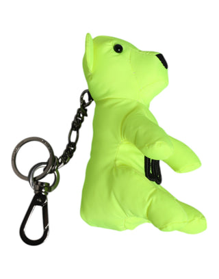 Grüner Bär besticktes Logo Schlüsselanhänger mit Karabiner
