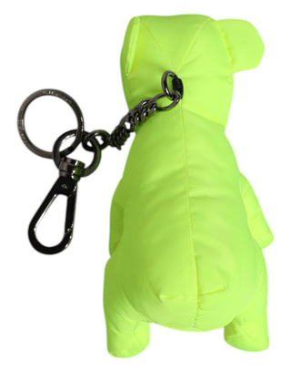 Grüner Bär besticktes Logo Schlüsselanhänger mit Karabiner