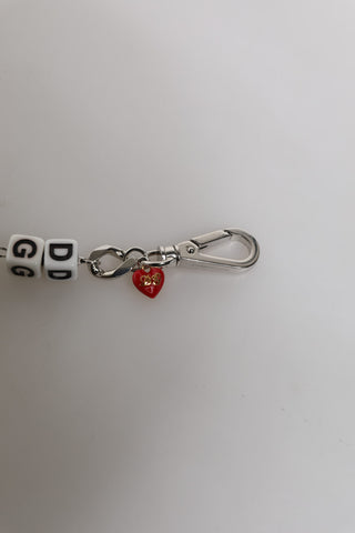 Armband mit silberfarbenem Messingperlen-Würfellogo-Verzierung