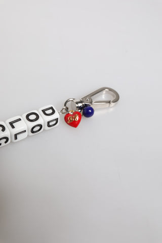 Armband mit Würfel-Logo und Silber-Messingkette