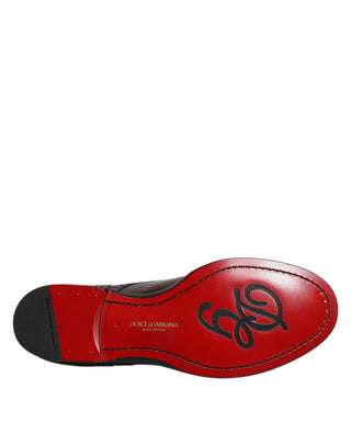 Zapatos de vestir Derby para hombre de piel de becerro granate