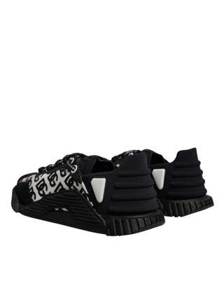 Zapatillas bajas negras con logo y cordones NS1