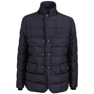 Blue Polyester Coat