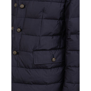 Blue Polyester Coat