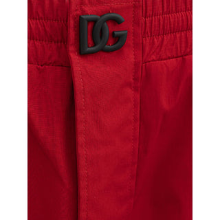 Rote Sport-Pantalons aus Polyamid
