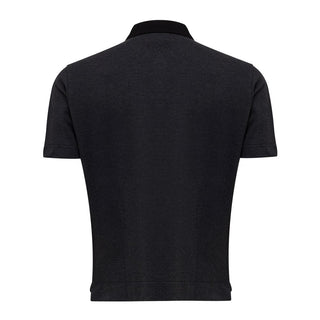 Polo de algodón negro