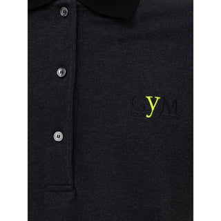 Polo de algodón negro
