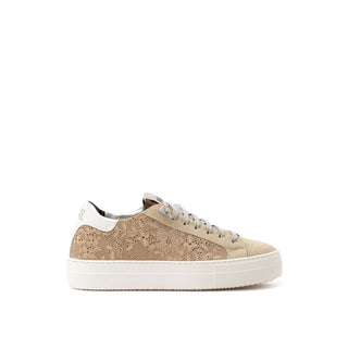 Zapatillas deportivas de cuero beige