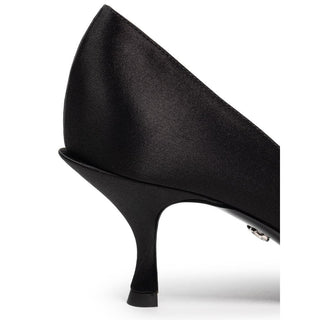 Zapatos de tacón de viscosa negra