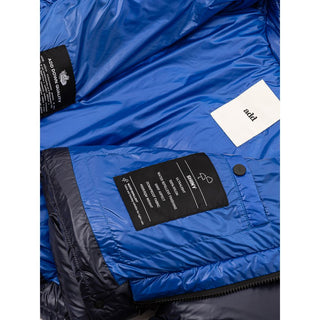Chaqueta larga azul de poliamida  