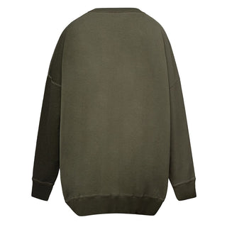 Grünes Baumwoll-Sweatshirt