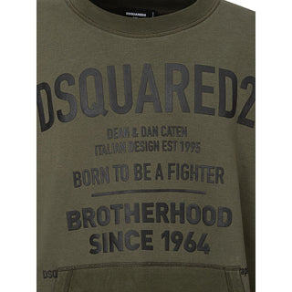 Grünes Baumwoll-Sweatshirt