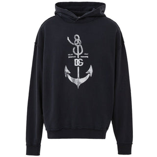 Blaues Baumwoll-Sweatshirt