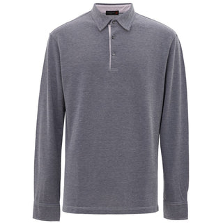 Blaues Baumwoll-Polohemd von Corneliani