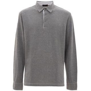 Graues Baumwoll-Polohemd von Corneliani