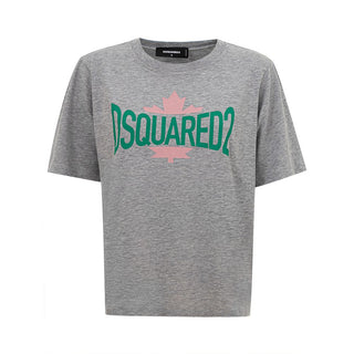 Camiseta de algodón gris