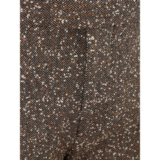 Multicolor Viscose Casual Pants