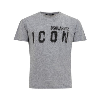 Camiseta de algodón gris