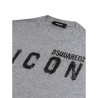 Camiseta de algodón gris
