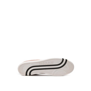 Rosa Leder-Sneakers, Low Top