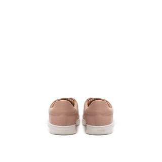 Rosa Leder-Sneakers, Low Top