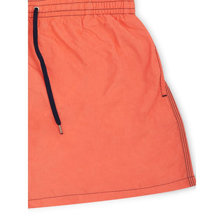 Orangefarbene Badeshorts aus Polyester