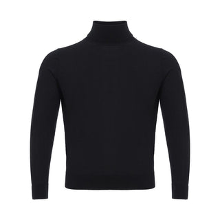 Suéter de cuello alto de cachemira negro
