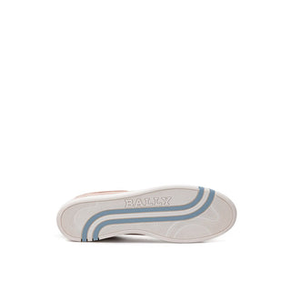 Rosa Leder-Sneakers, Low Top