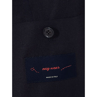 Blauer Baumwollblazer