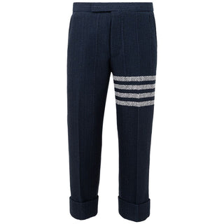 Blue Marabou Casual Pants