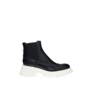 Botines Chelsea de cuero negro