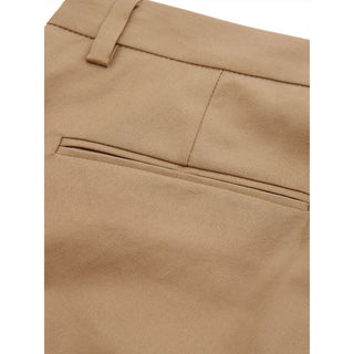 Pantalones chinos de algodón marrones