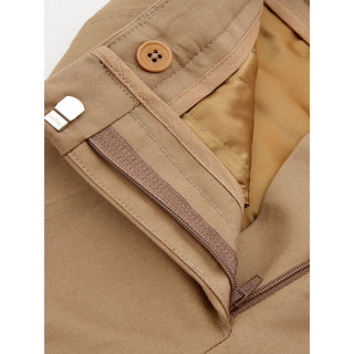 Pantalones chinos de algodón marrones