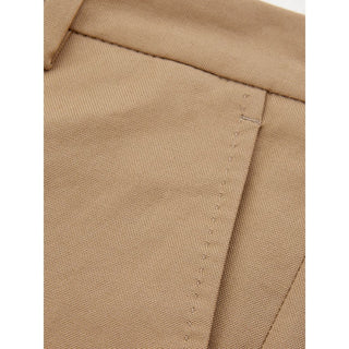 Pantalones chinos de algodón marrones
