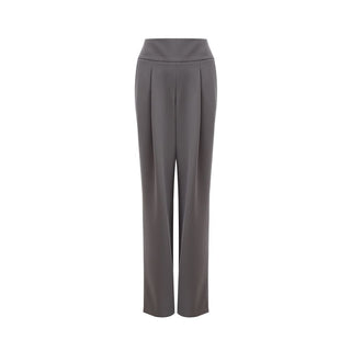 Gray Wool Casual Pants