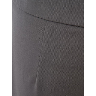 Gray Wool Casual Pants