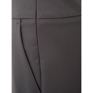 Gray Wool Casual Pants